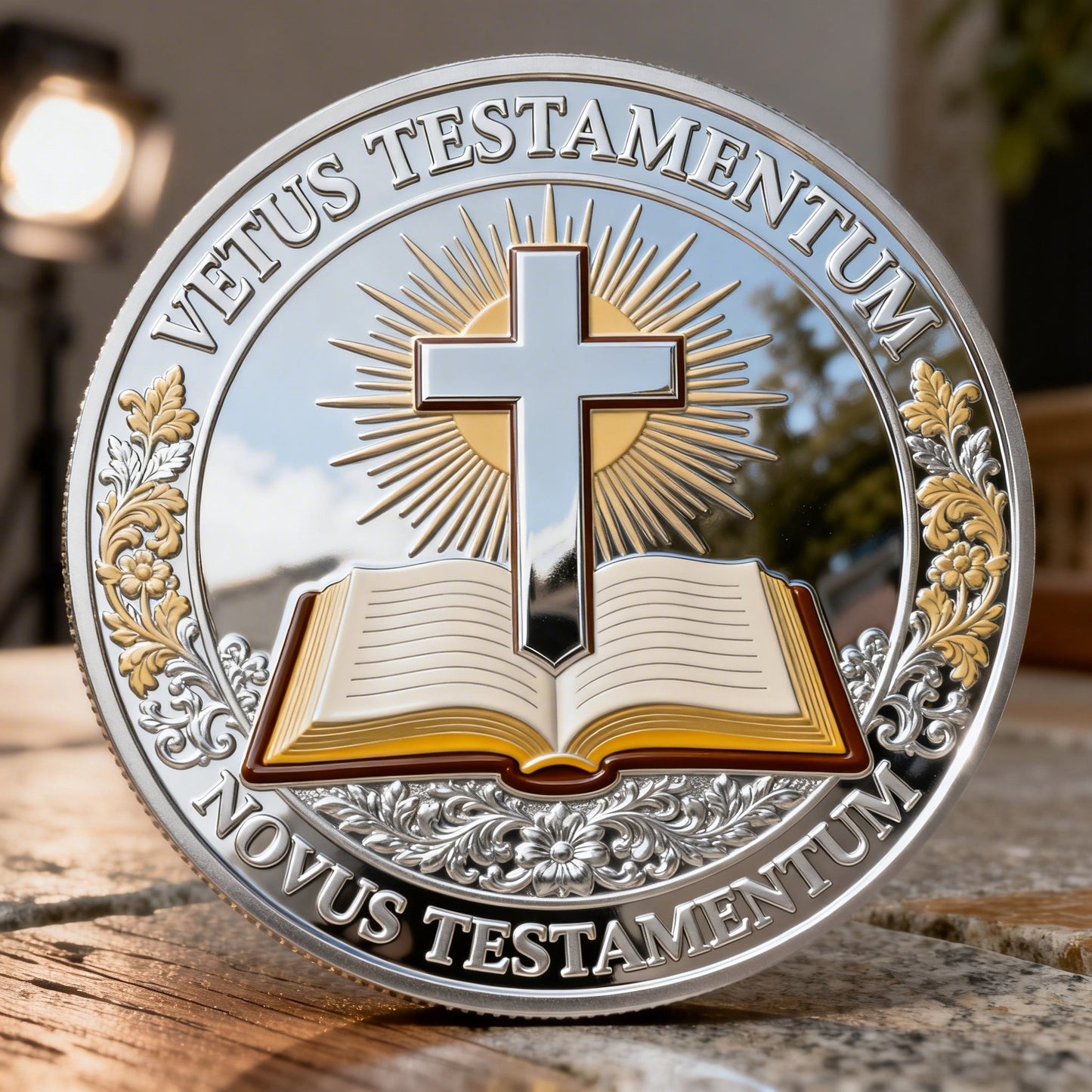 ❤️Ostatni dzień 50% zniżki - ✝️ Chrześcijańska moneta pamiątkowa Ostatnia Wieczerza