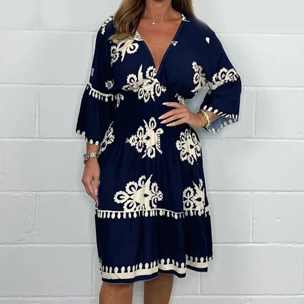 🔥Sprzedam👗Damską sukienkę z nadrukiem-TAB