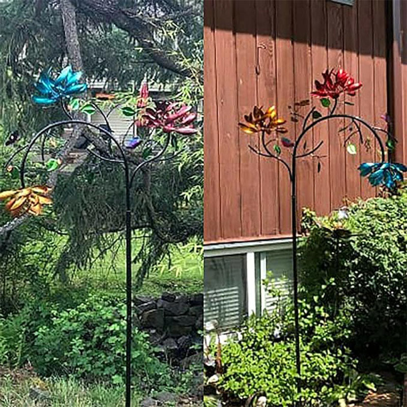 🎁2025 Gorąca wyprzedaż🎁💥- Piękny letni wielokolorowy wiatraczek z kwiatami