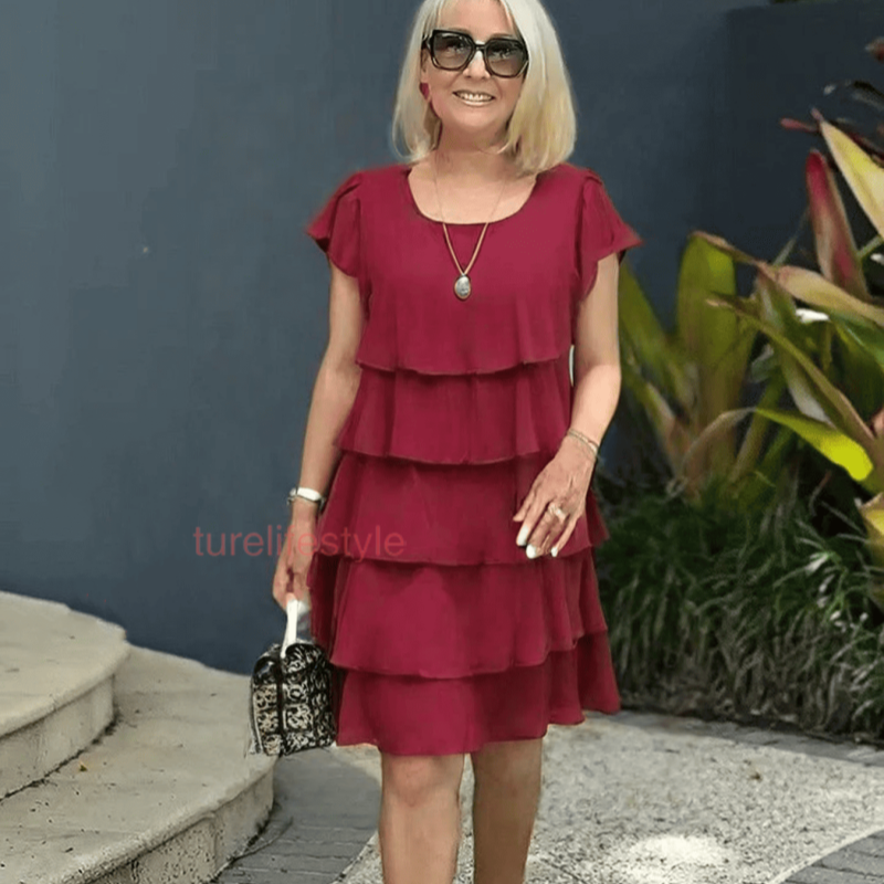 🔥Sukienka casualowa dla kobiet z falbankami