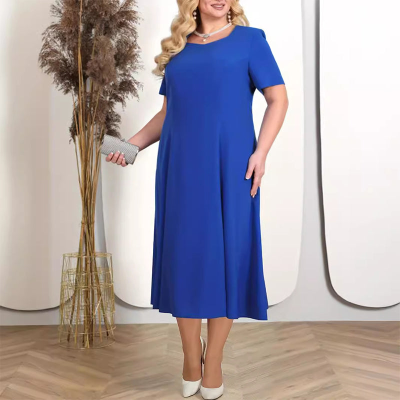 ✨Damska sukienka w jednolitym kolorze z koronkowym haftowanym żakietem