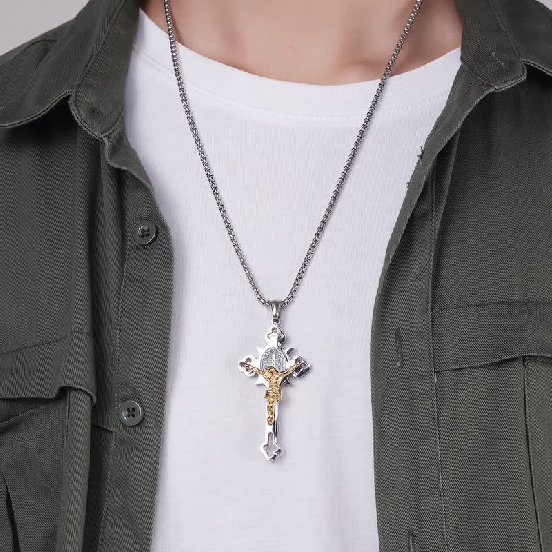 ✨Pandantiv în cruce - 🙏Binecuvântări pentru oricine îl poartă