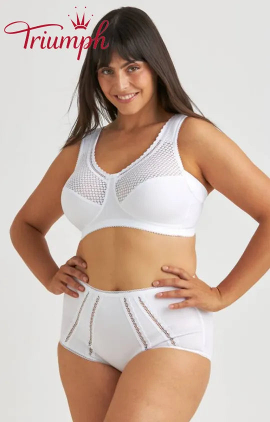 Triumph - komplet 3-częściowy 🔥 Wygodny koronkowy biustonosz z nadrukiem