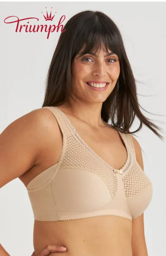 Triumph - komplet 3-częściowy 🔥 Wygodny koronkowy biustonosz z nadrukiem