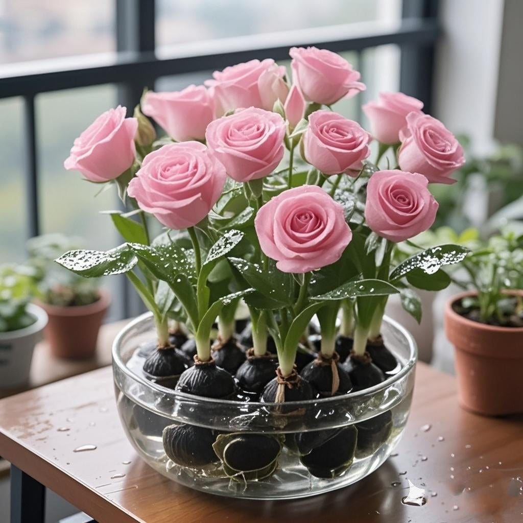 ✨Hydroponiczne cebulki róż – zachwycająco pachnące🌹Można uprawiać w wodzie lub glebie