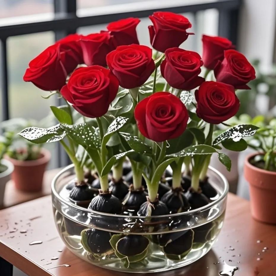✨Hydroponiczne cebulki róż – zachwycająco pachnące🌹Można uprawiać w wodzie lub glebie