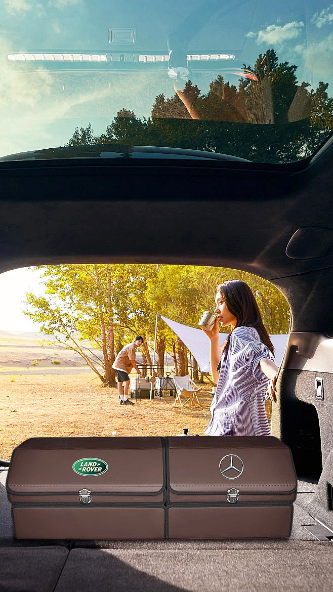 Skórzany schowek do bagażnika samochodowego