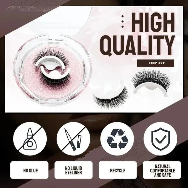 💧 Wodoodporne, samoprzylepne sztuczne rzęsy – trzymają się cały dzień, bez kleju i bez zmartwień! 👁️✨