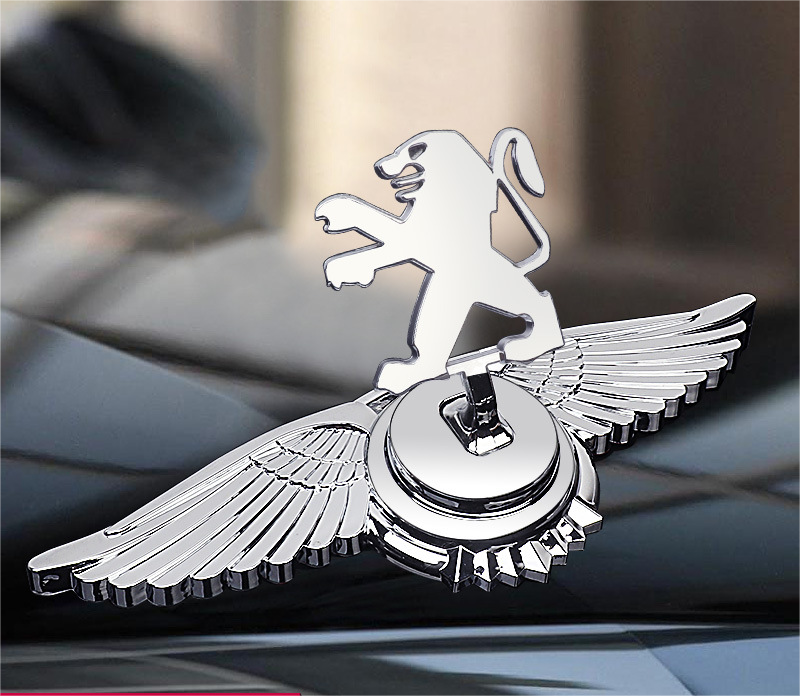 Logo na maskę samochodu z ozdobą