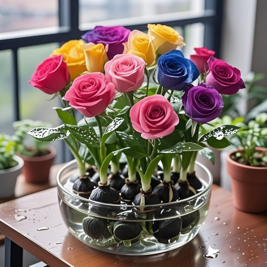 ✨Hydroponiczne cebulki róż – zachwycająco pachnące🌹Można uprawiać w wodzie lub glebie