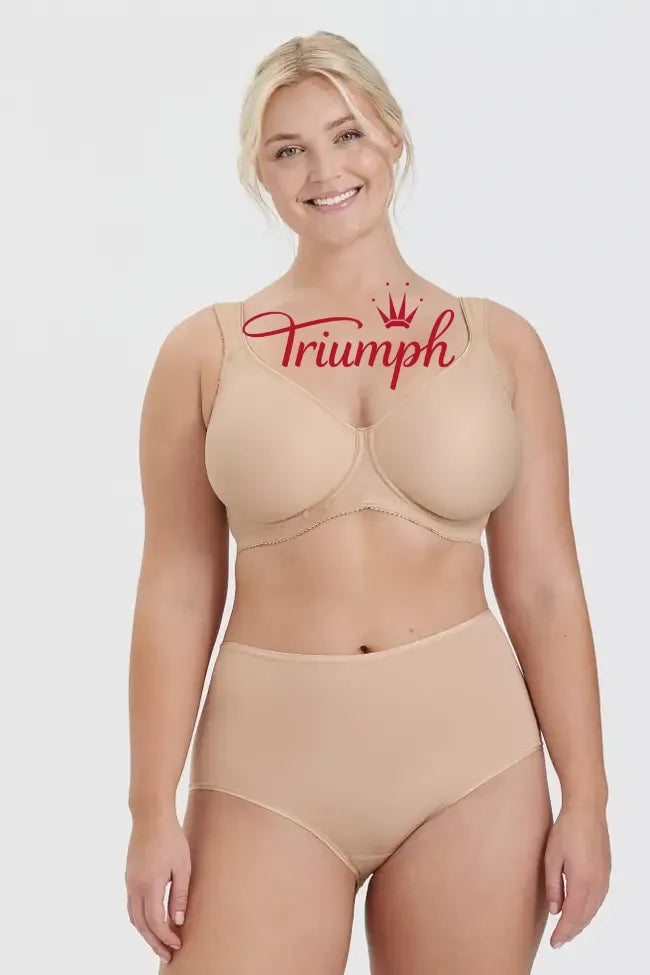 Triumph - (4 szt.) Biustonosz push-up prosty z dużymi miseczkami