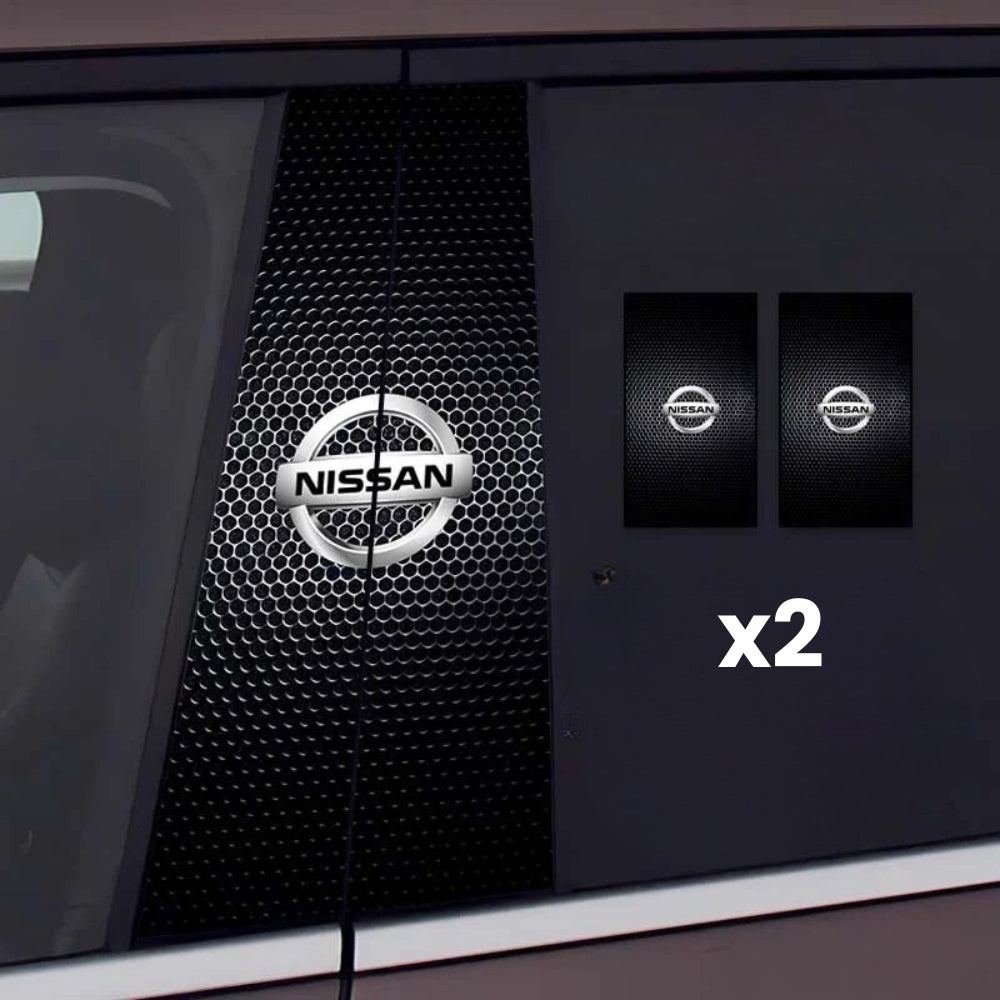 2x Naklejki na szybę samochodową z logo