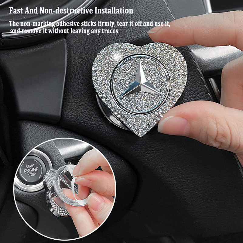 Gorąca wyprzedaż 2025🔥Etui ochronne z jednym przyciskiem startowym wysadzane diamentami