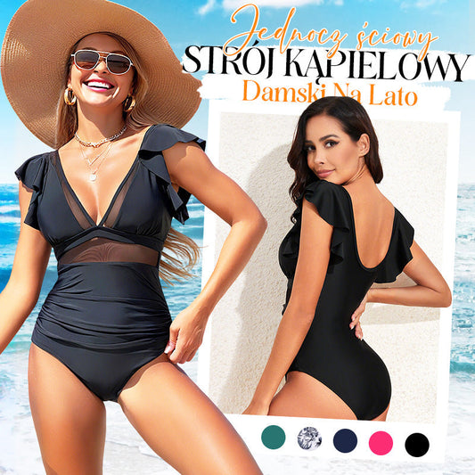 Koronkowy seksowny jednoczęściowy kostium kąpielowy