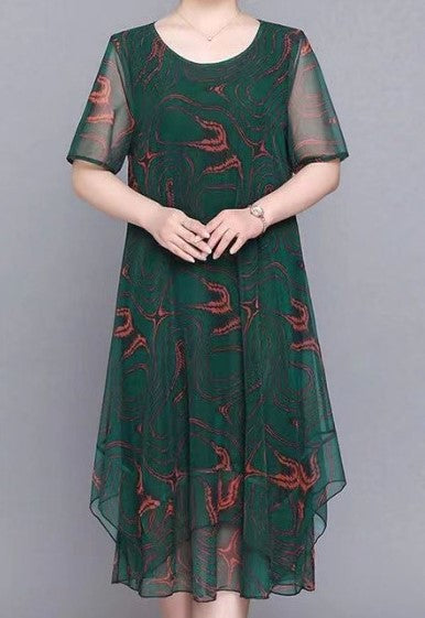 🌺Eleganckie, luźne sukienki z szyfonu w dużych rozmiarach