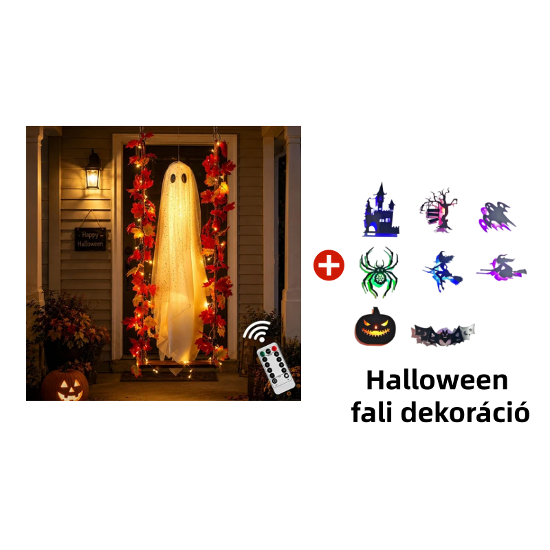 🎃👻 Dekoracja LED w kształcie ducha na Halloween 🍁