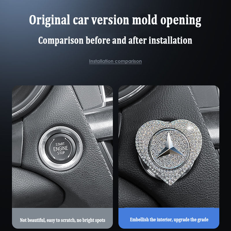 Gorąca wyprzedaż 2025🔥Etui ochronne z jednym przyciskiem startowym wysadzane diamentami