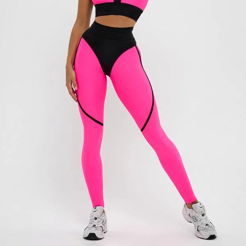 Majacy Patchwork Hip Quick-Drying Leggings