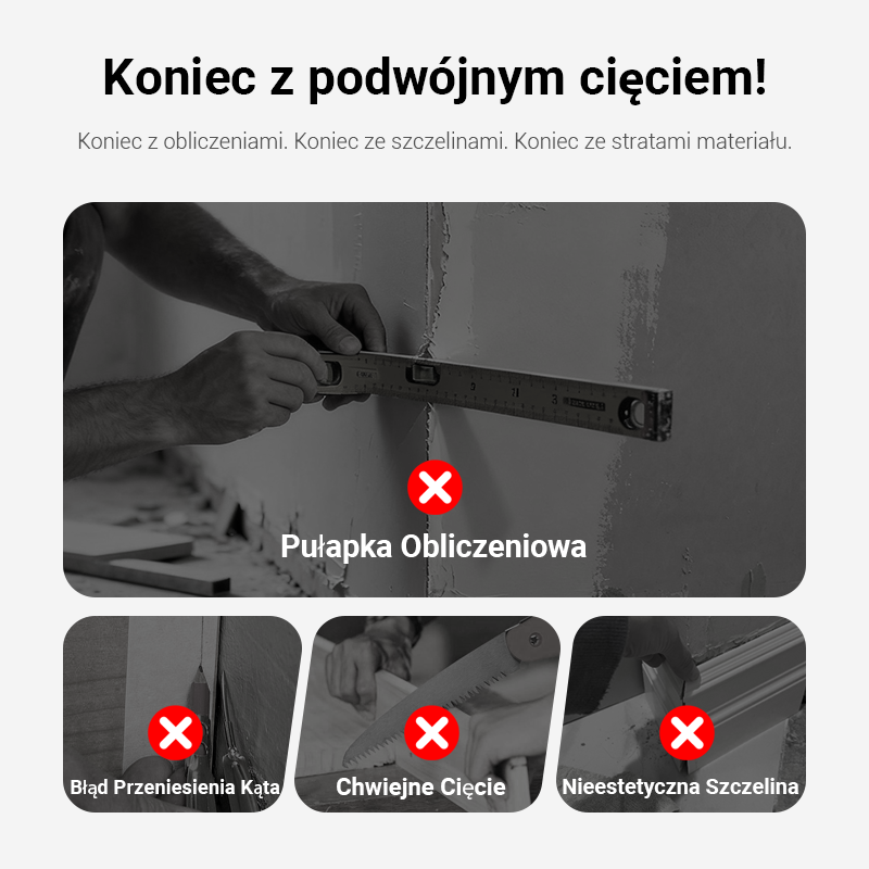 👨‍🔧📐Narzędzie pomiarowe i do cięcia pod kątem 2 w 1