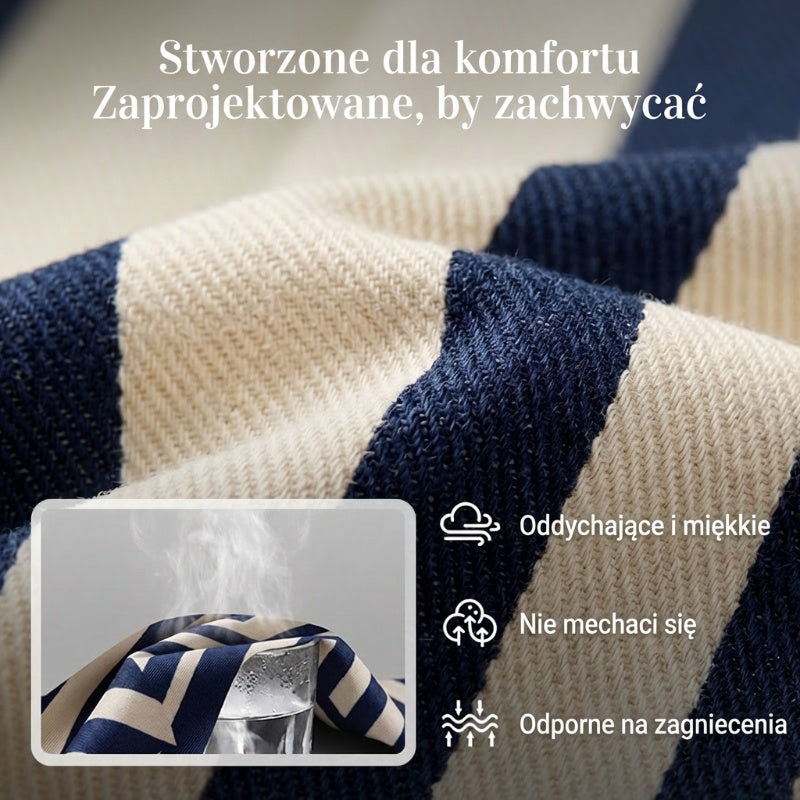 🔥 Damska dwuczęściowa stylizacja: luźne spodnie w paski