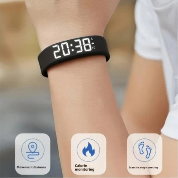 ⌚ TERAZ 50% TANIEJ! ❤️ Inteligentna bransoletka do zarządzania zdrowiem – tracker fitness, pulsometr i krokomierz 🏃