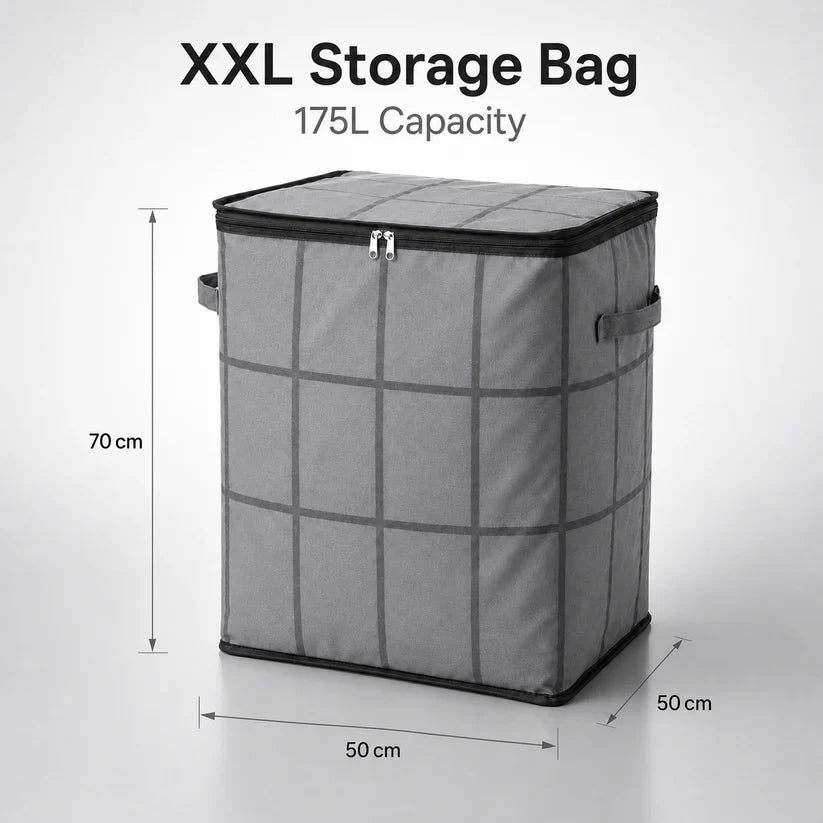 Foldable Storage Bag with Reinforced Handles