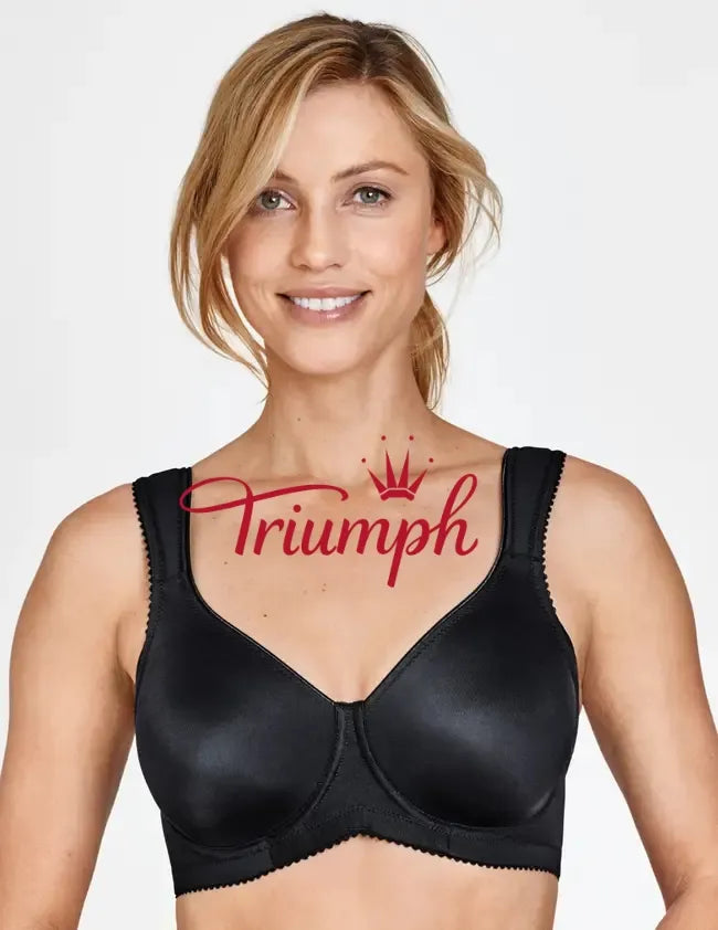 Triumph - (4 szt.) Biustonosz push-up prosty z dużymi miseczkami