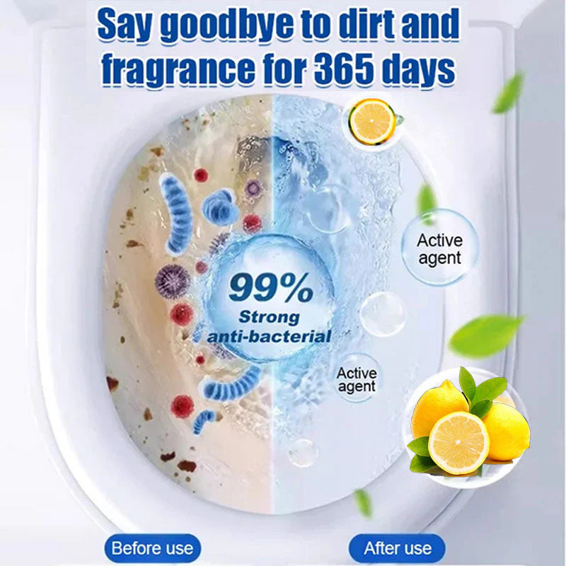 【🔥Kup 1, a 2 dostaniesz gratis🔥】 - 🍋Tabletki do czyszczenia muszli klozetowej o zapachu cytryny