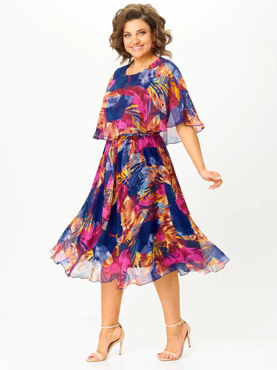 😎💃Nowe produkty na lato💥[S-5XL]Sukienka szyfonowa luźna w dużym rozmiarze | Wygodna i przewiewna, idealna na lato