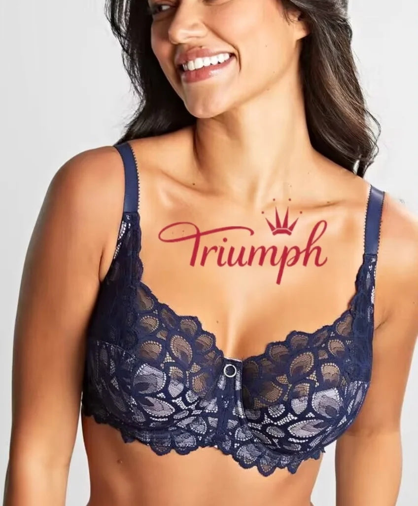 Triumph - Biustonosz Full Cup z haftowaną koronką (3 szt.)