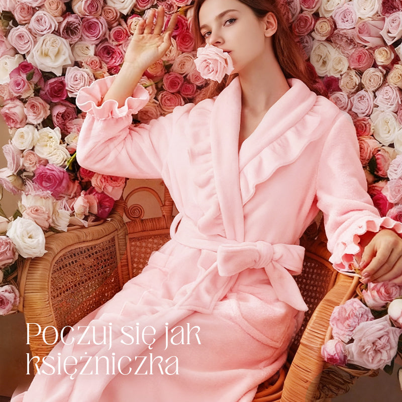 🧖 Miękki i puszysty szlafrok - Materiał przyjazny dla skóry