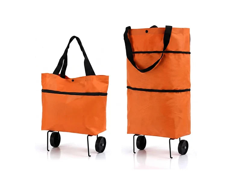 🛍️✨ Torba na zakupy z możliwością przekształcenia - chowane kółka, udźwig 20 kg, rozszerzalna dzięki zamkowi błyskawicznemu!