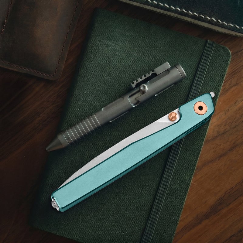 🔥Ostatni dzień wyprzedaży - 50% zniżki🎉Nóż Lanky Liner Lock Front Flipper z czarną aluminiową rękojeścią
