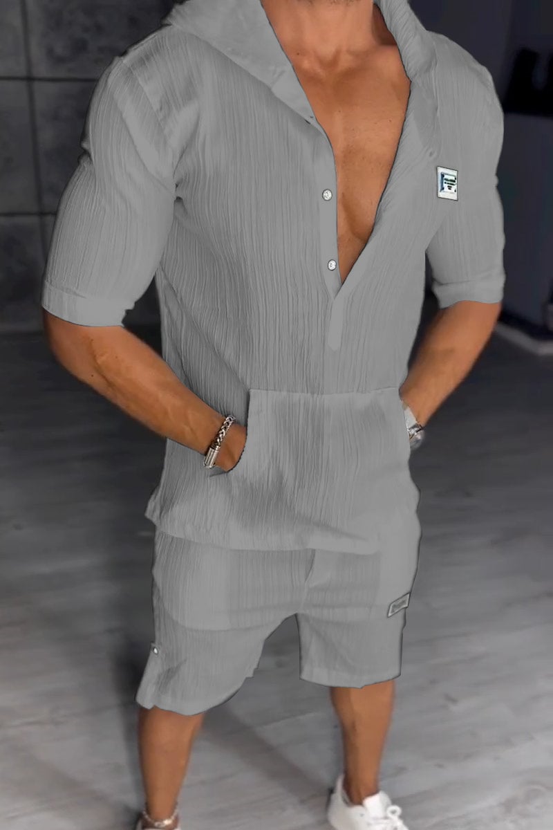 Niezwykły kaptura męski dwuczęściowy zestaw