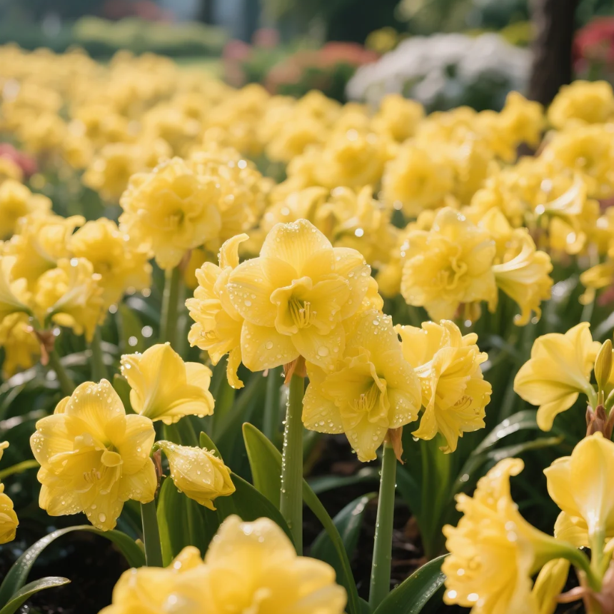 🌺Podwójne cebule amarylisów o zapachu kwiatów – kwitnące w 40 dni