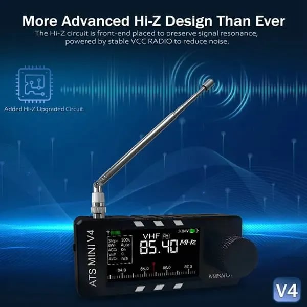 📻Ulepszony odbiornik radiowy ATS Mini V4 Si4732 All Band DSP