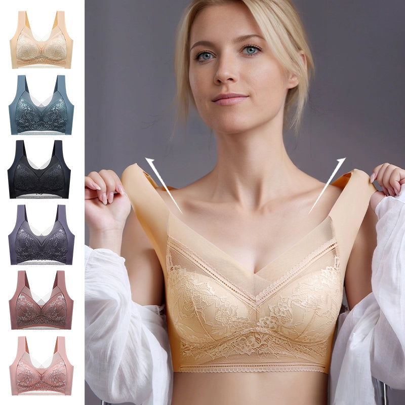 👙 Super wygodny i miękki damski biustonosz koronkowy bez stalowych kółek【✨1 + 1 gratis】