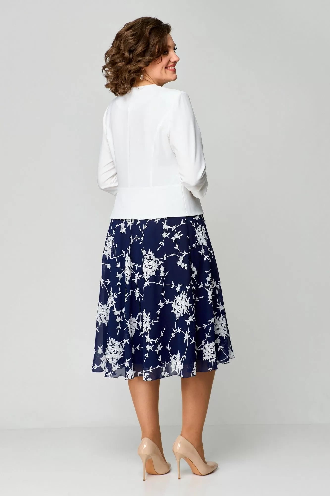 🔥【S-5XL】💃2025Nowa sukienka, niebiesko-biała, miękka w dotyku