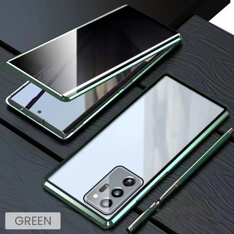 💥Etui magnetyczne z hartowanego szkła, dwustronne, do telefonów Samsung serii S23-S25