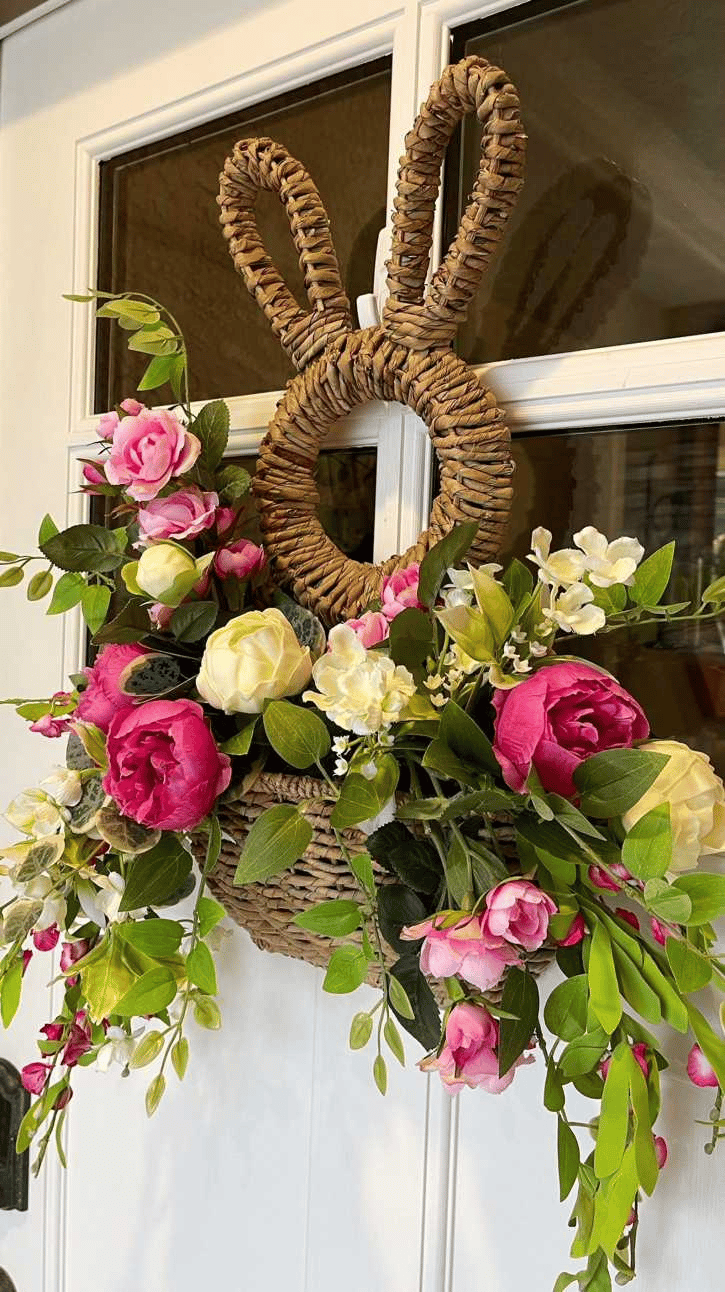 🔥 Wiszący koszyk na króliki, kieszonkowy, wiosenny, dekoracyjny