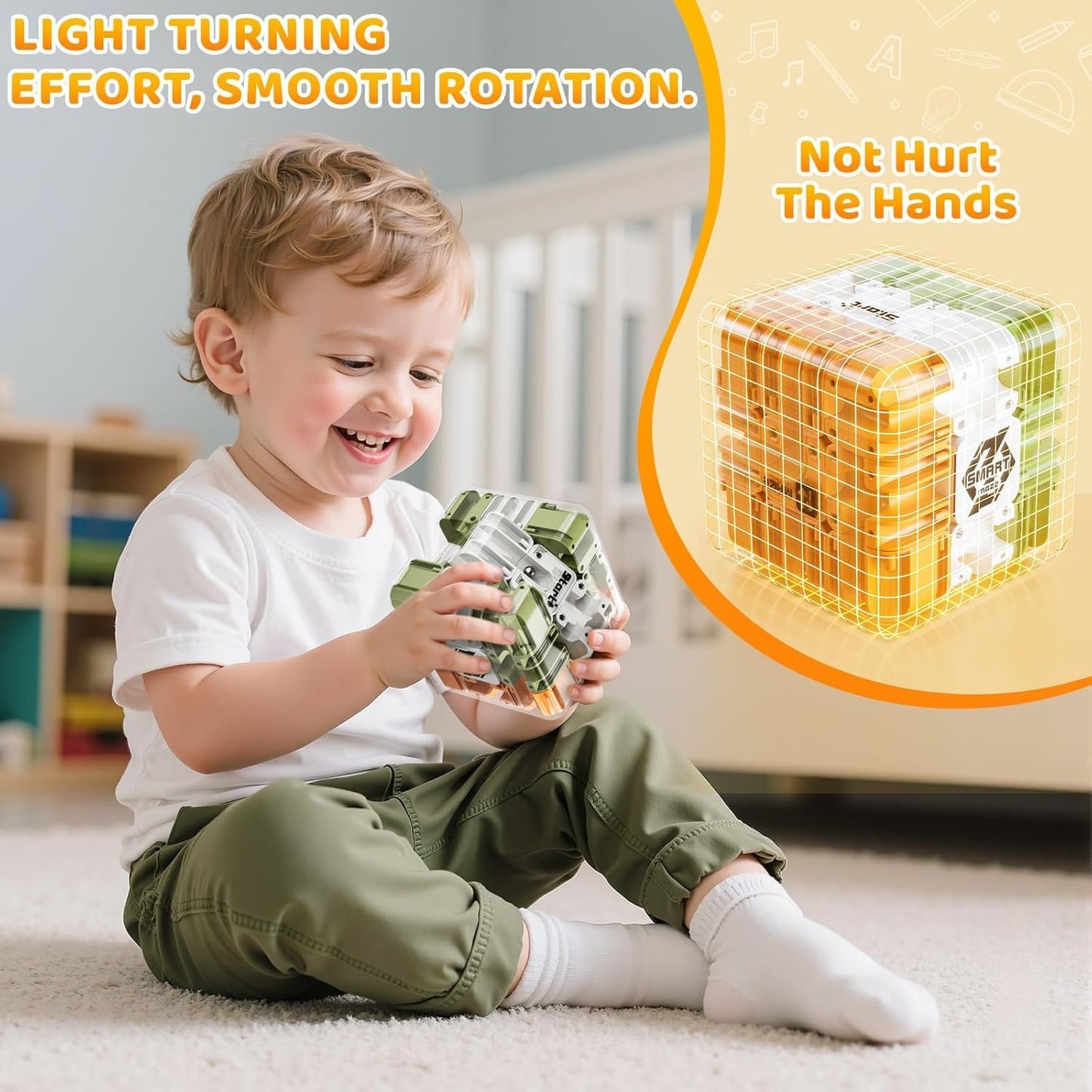 Duży labirynt 3D Puzzle Maze Cube 🧩✨ – Fascynująca gra rozwijająca mózg dla dzieci i dorosłych 🧠