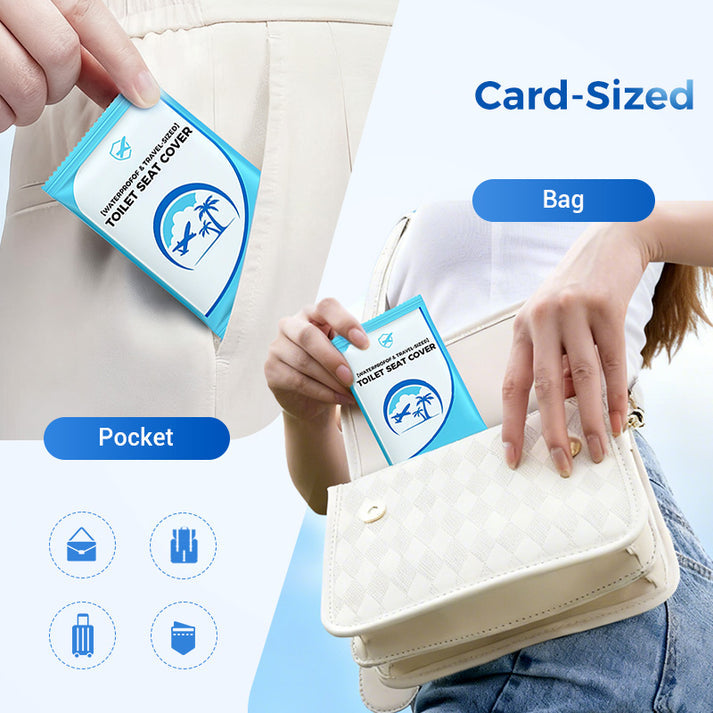 🛡️ Dla Twojego zdrowia! 🌿 Biodegradowalny, jednorazowy plastikowy ochraniacz na deskę sedesową 🥰