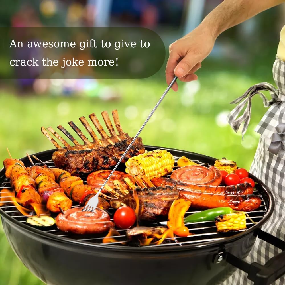 💥🔥 Teleskopowy widelec i łyżka ze stali nierdzewnej