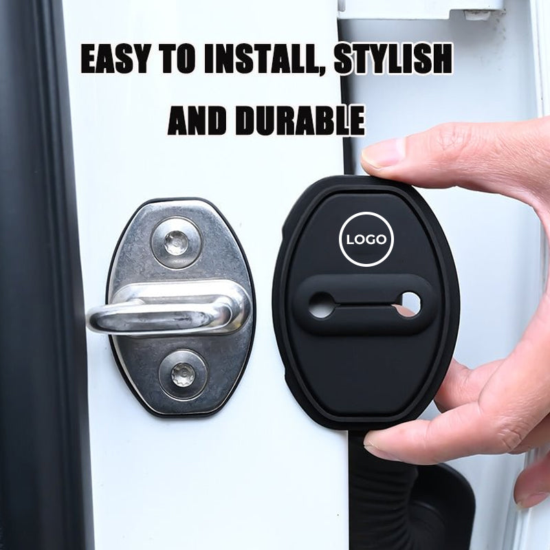 Osłona ochronna silikonowa na zatrzask drzwi samochodu (4 szt.)