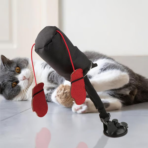 Interaktywna zabawka dla kota w kształcie pociągu