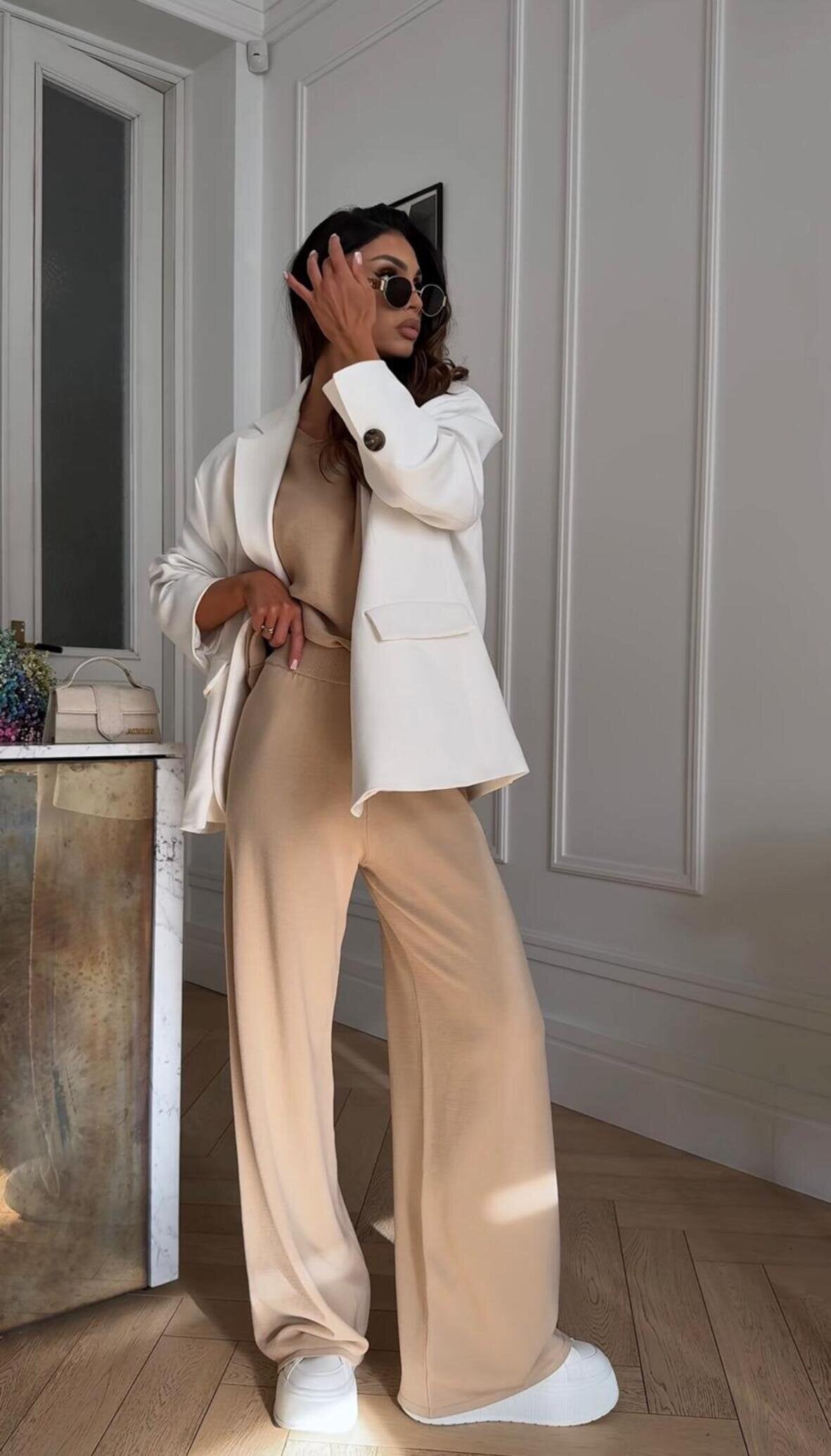 Zestaw damski 2 w 1, casualowy