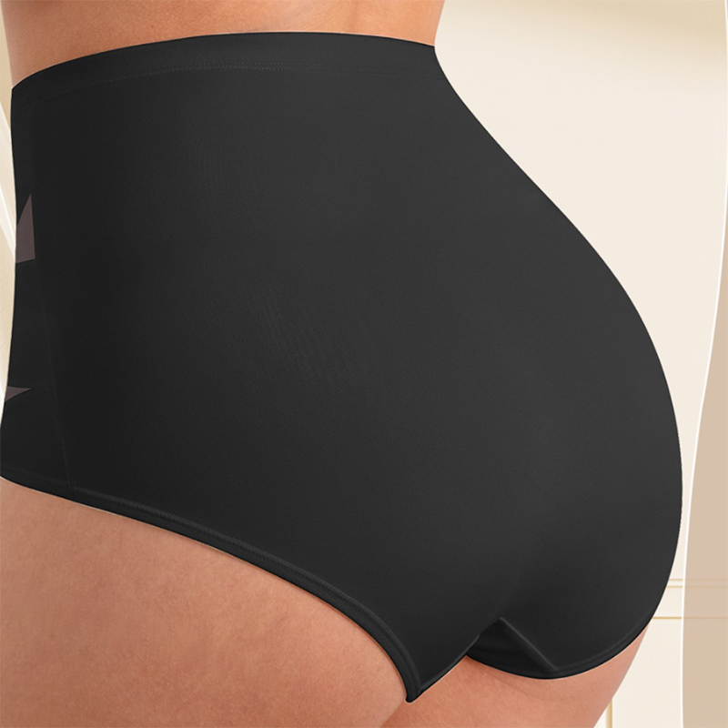 💖 Ostatni dzień – kup 1, otrzymasz 3 opakowania! Majtki modelujące brzuch z wysokim stanem, wiązane – rozmiary plus size