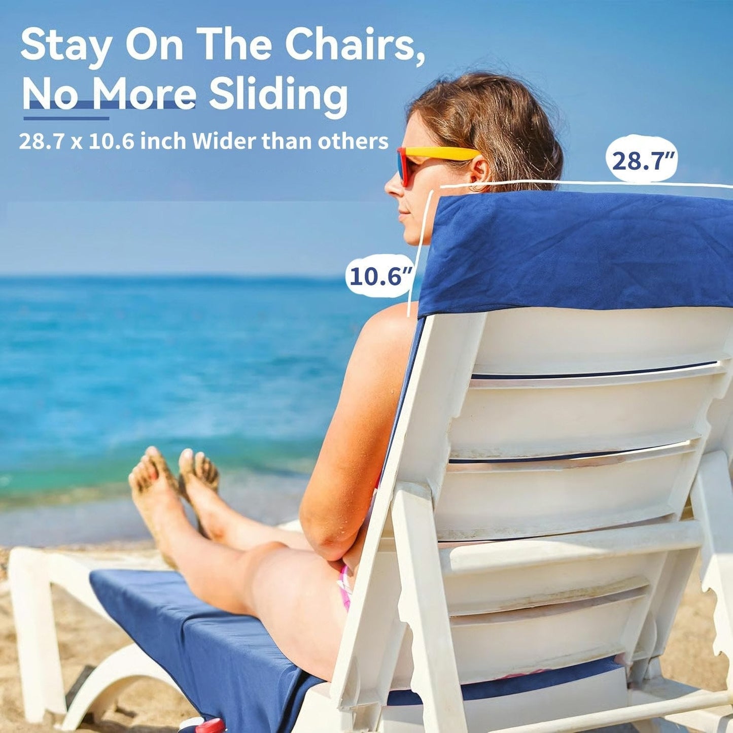 🏖️🌞 Ręcznik do opalania w torbie z kieszeniami do przechowywania💦