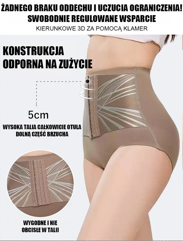 Wysokie majtki modelujące z regulacją pasa