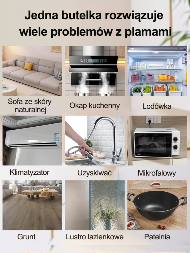 【Bezpieczny naturalny olej】Silny środek czyszczący - łatwo ulega uszkodzeniu